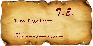 Tuza Engelbert névjegykártya